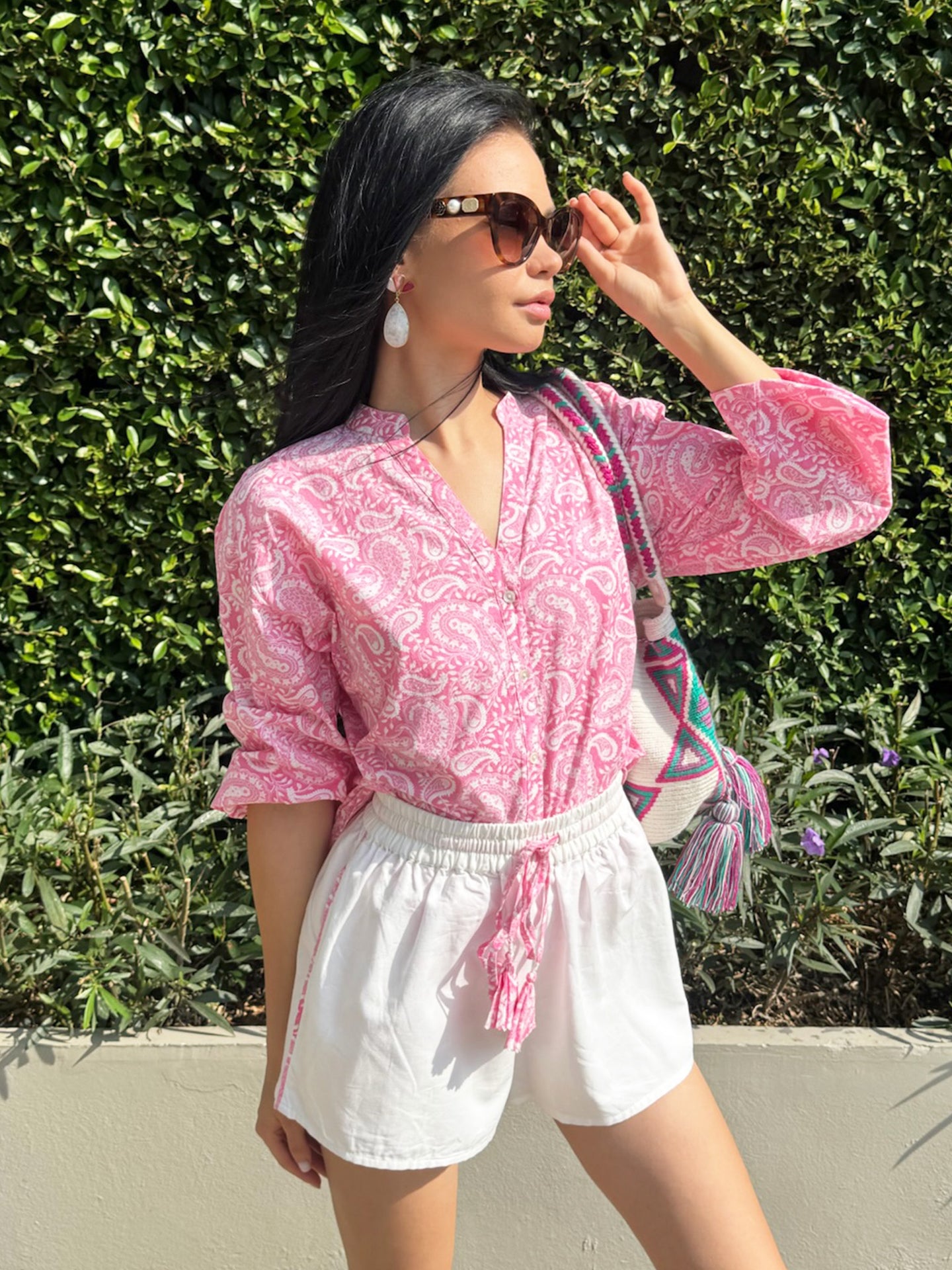 Hamptons Paisley Shorts Set